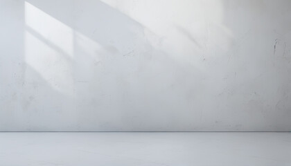 light and shadow room mock ups - light gray concrete wall - obrazy, fototapety, plakaty