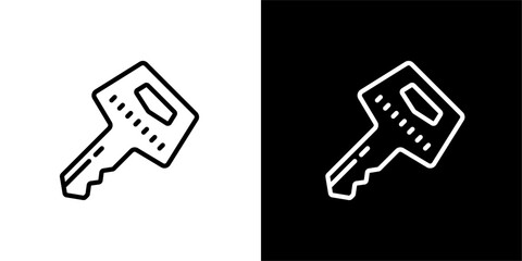 Key icon. Black icon. Black logo. Business icon. Set of black icons.