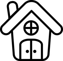 Christmas flat black colored decoration. PNG with transparent background.