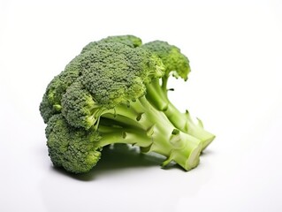 Bunch of broccoli isolated on a white background