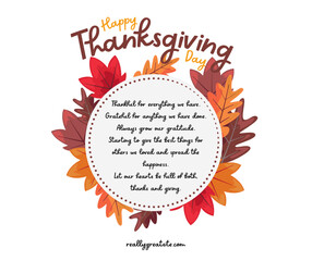 Brown White Minimalist Illustration Happy Thanksgiving , Happy Thanks Giving Day Post 
