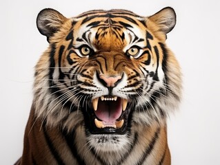Tiger on a white background