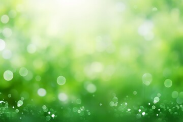 Obraz premium Green bokeh on nature blur background