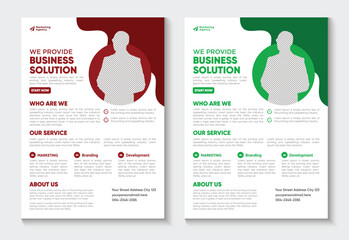Corporate business multipurpose flyer design template - obrazy, fototapety, plakaty