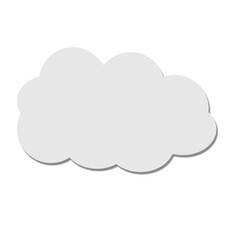 cloud element png file transparent, bubble text cloud element