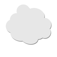 cloud element png file transparent, bubble text cloud element