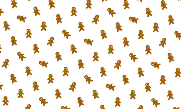 small gingerbread man pattern