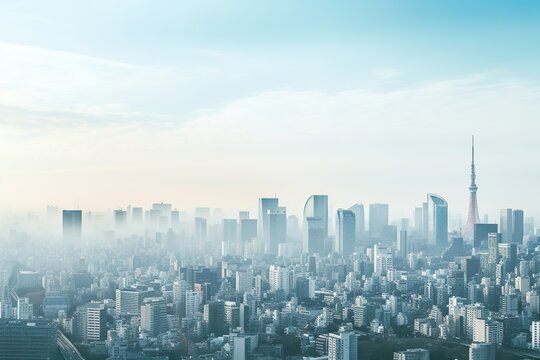 東京の朝のイメージ02