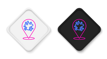 Line Paint spray icon isolated on white background. Colorful outline concept. Vector