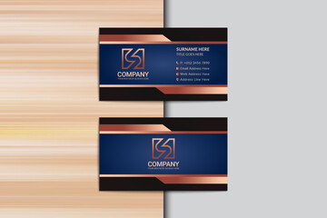 Creative Business card vector wood background