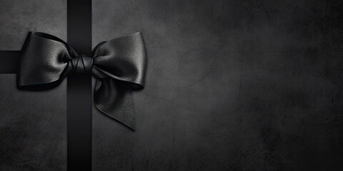 Festive elegance. Gift wrapping for special occasions. Celebration in style. Luxurious presents with black ribbons with love. Elegant bow on gifts for occasion