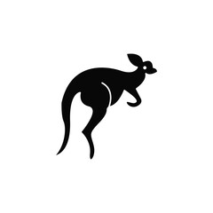 kangaroo silhouette vector