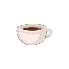 tea cup vector type icon