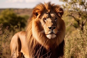 Fototapeta premium Lion in the wild