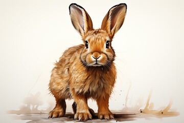 Fototapeta premium rabbit in the snow