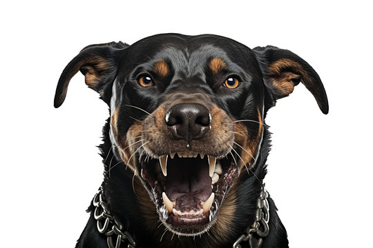 rottweiler isolated on transparent background. Generative Ai