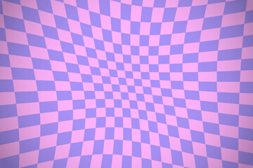 Vector abstract retro background in groovy style. Vintage groovy chessboard background.