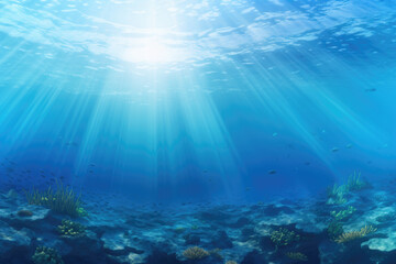 Fototapeta premium Underwater view of the ocean