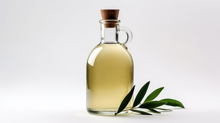 bottle of oil and olives