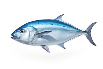 Obraz premium Bluefin Trevally Caranx Melampygus fish isolated on white background