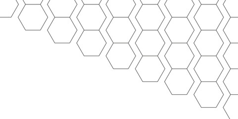 Obraz na płótnie Canvas Abstract background with honeycombs seamless pattern hexagon. Abstract background with lines. Modern simple style hexagonal graphic concept. Background with hexagons.