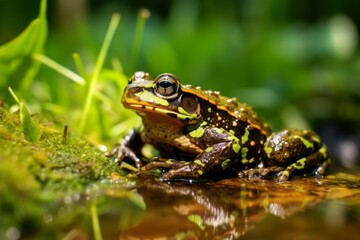Fototapeta premium View of frog in nature