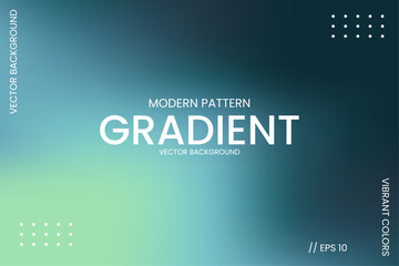 Modern Pattern Gradient Vector Background Dark Blue And Green