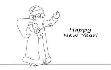 Santa Claus. Father Frost. One line