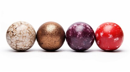 winter vibe , boules , isolated on white background