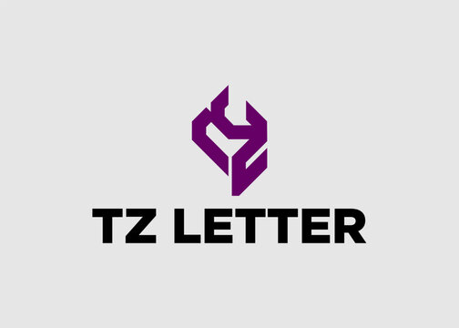 Logo tz letter company name