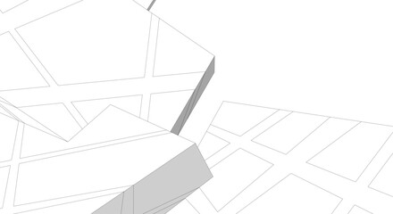 architectural sketch vector 3d illustration