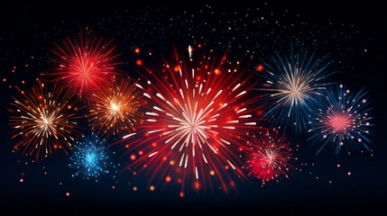 Fototapeta premium Sparkling celebration firework