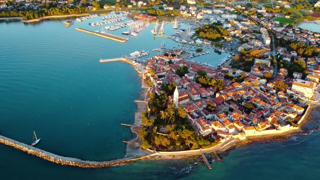 Novigrad, Istria, aerial view, Croatia