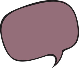 hand drawn speech bubble. SVG
