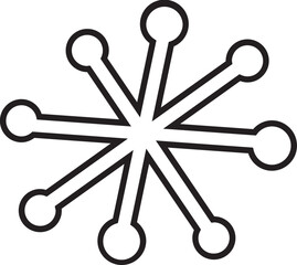 Hand drawn vector illustration of cute bear. winter and christmas animal