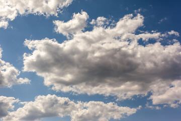 Blue sky and white cloud nature background