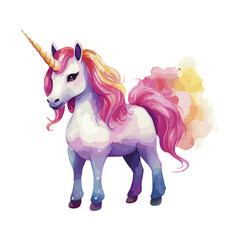 Cute Unicorn Watercolor