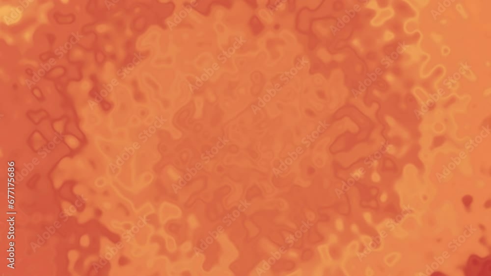 Poster abstract orange wavy background. animated loop backdrop video with copy space.