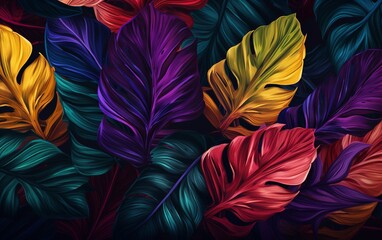 Vivid Tropical Pattern Showcase