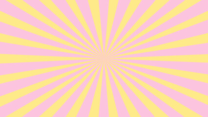 Yellow and pink sunburst background