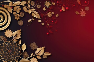 Festive Illustration Wonderland: A Creative Blend of Christmas and New Year Decorations Ready for Your Special Messages