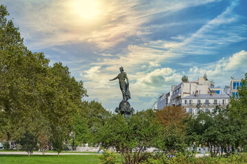 Paris, place de la Nation - obrazy, fototapety, plakaty