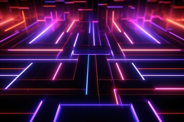 abstract background with glowing lines