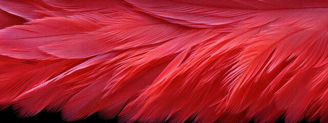 Ornate pattern of flamingo feathers, highlighting intricate details.