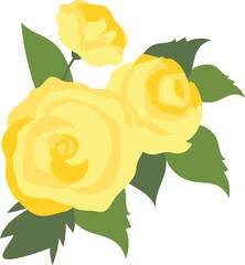Rose decoration illustration