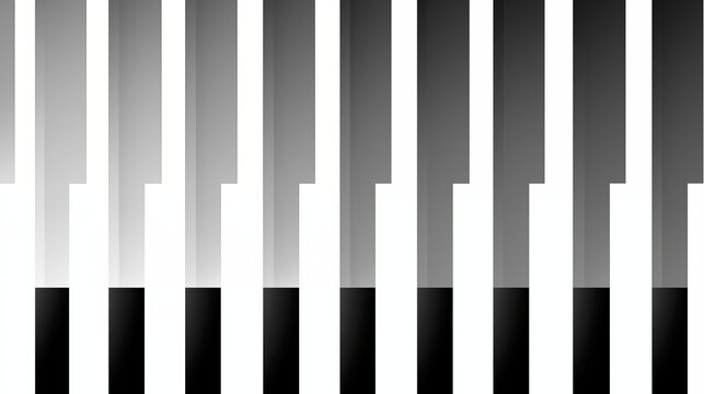 Background of minimalist piano keys, black and white