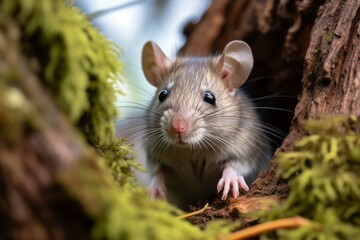 a mouse in the habitat