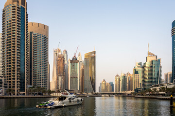 Fototapeta na wymiar Scenic View of Dubai Skylines
