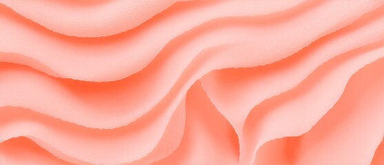 Obraz premium Orange cotton candy wavy detailed texture background from Generative AI