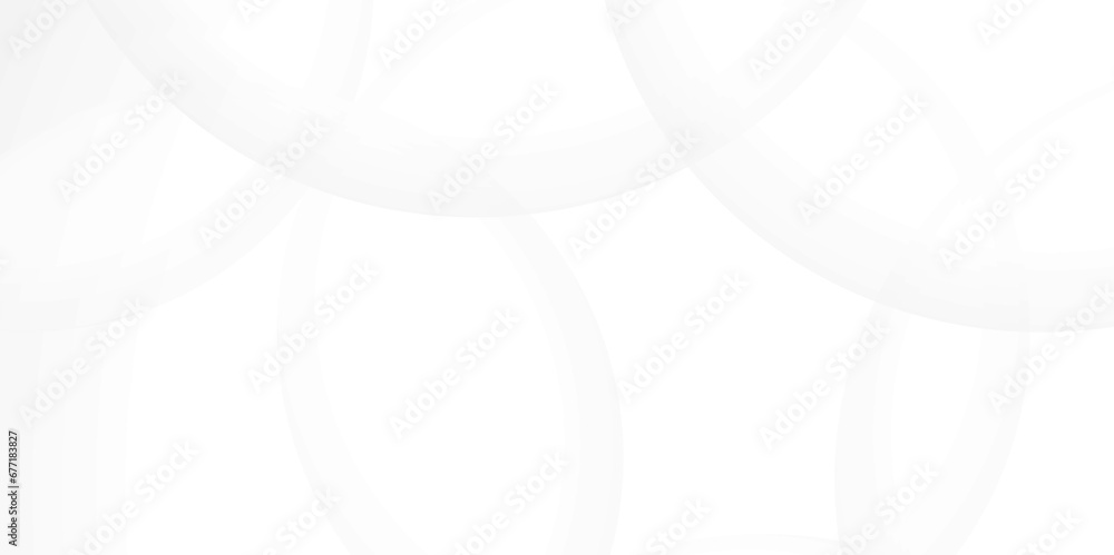 Wall mural abstract background with white abstract geometric background with soft light white paper circles in 